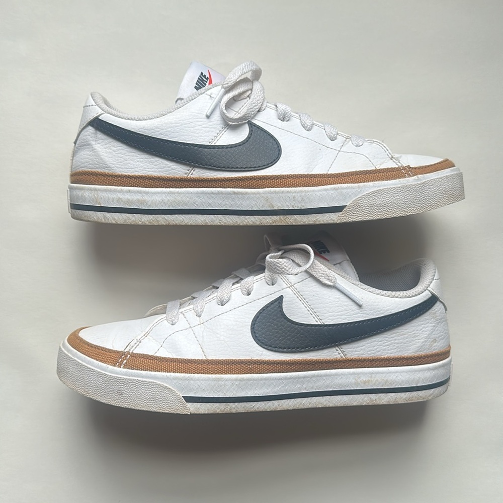 Nike Court Legacy Next Nature low-top sneakers in White / Desert Ochre / Black